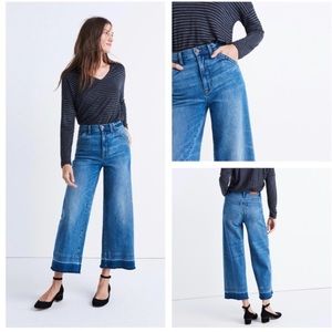 Wide leg crop Madewell jeans